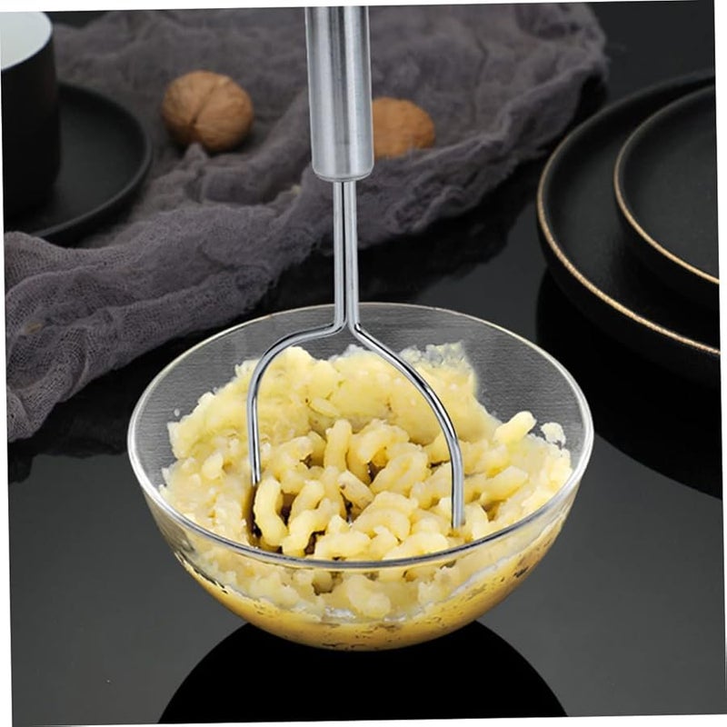Stainless Steel Potato Masher Manual Kitchen Tool For Vegetables Fruits Ergonomic Handle - Image 2